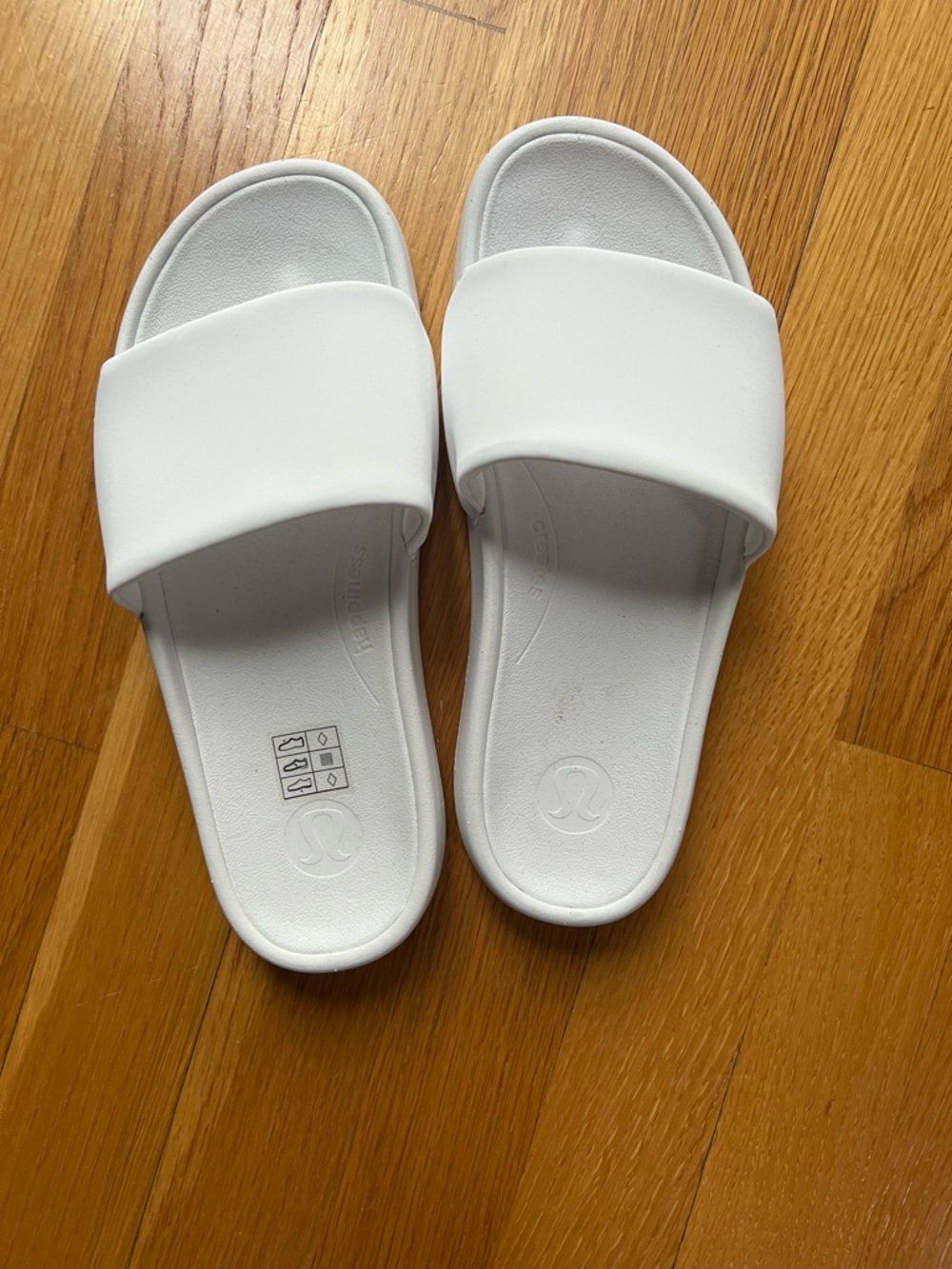 lululemon athletica White Slide Sandals